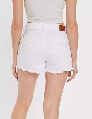 Shorts American Eagle AE Denim '90s Boyfriend Blanche Femme | HXI-22475631